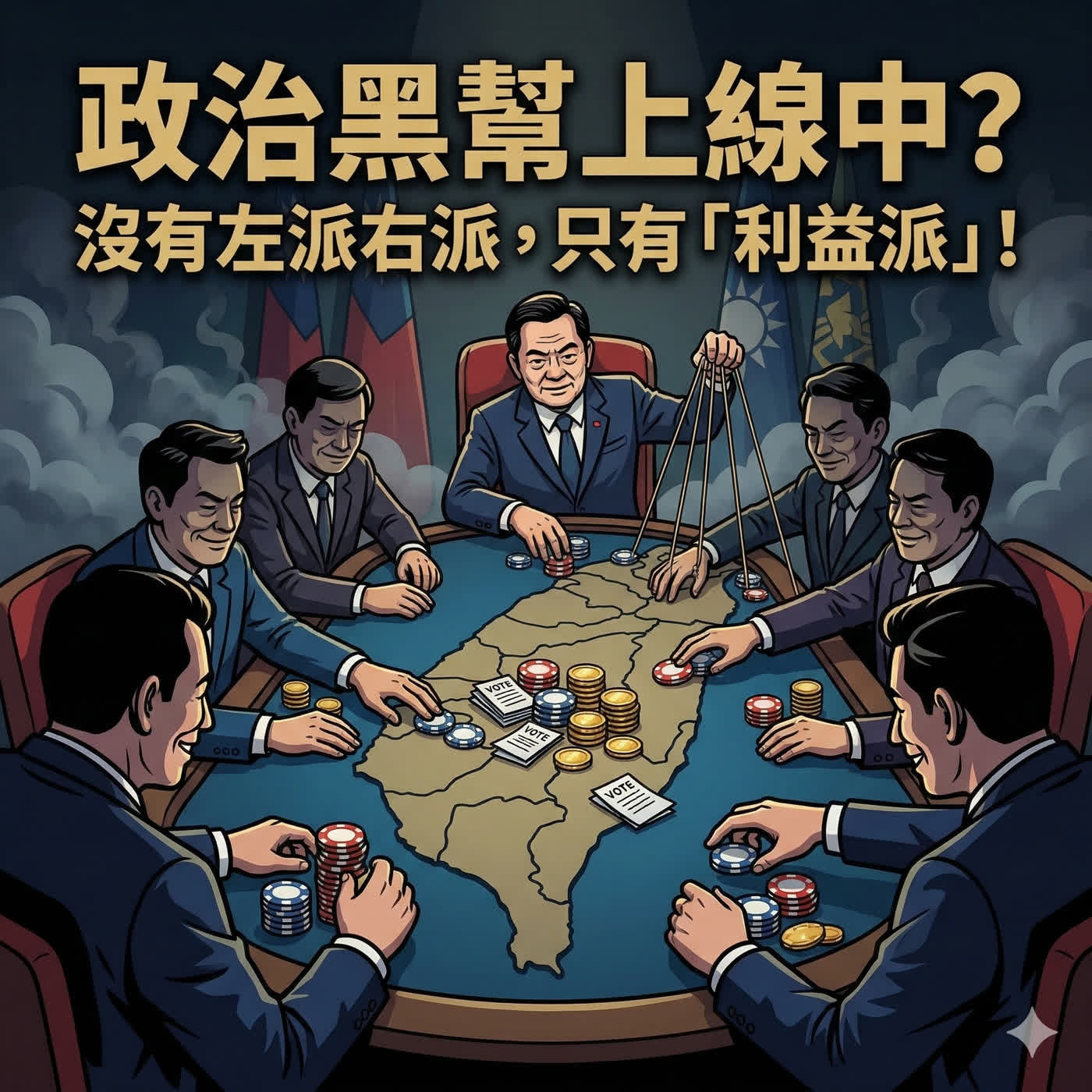 嘴上喊主義，心裡全生意：揭開台灣政黨的權力遊戲