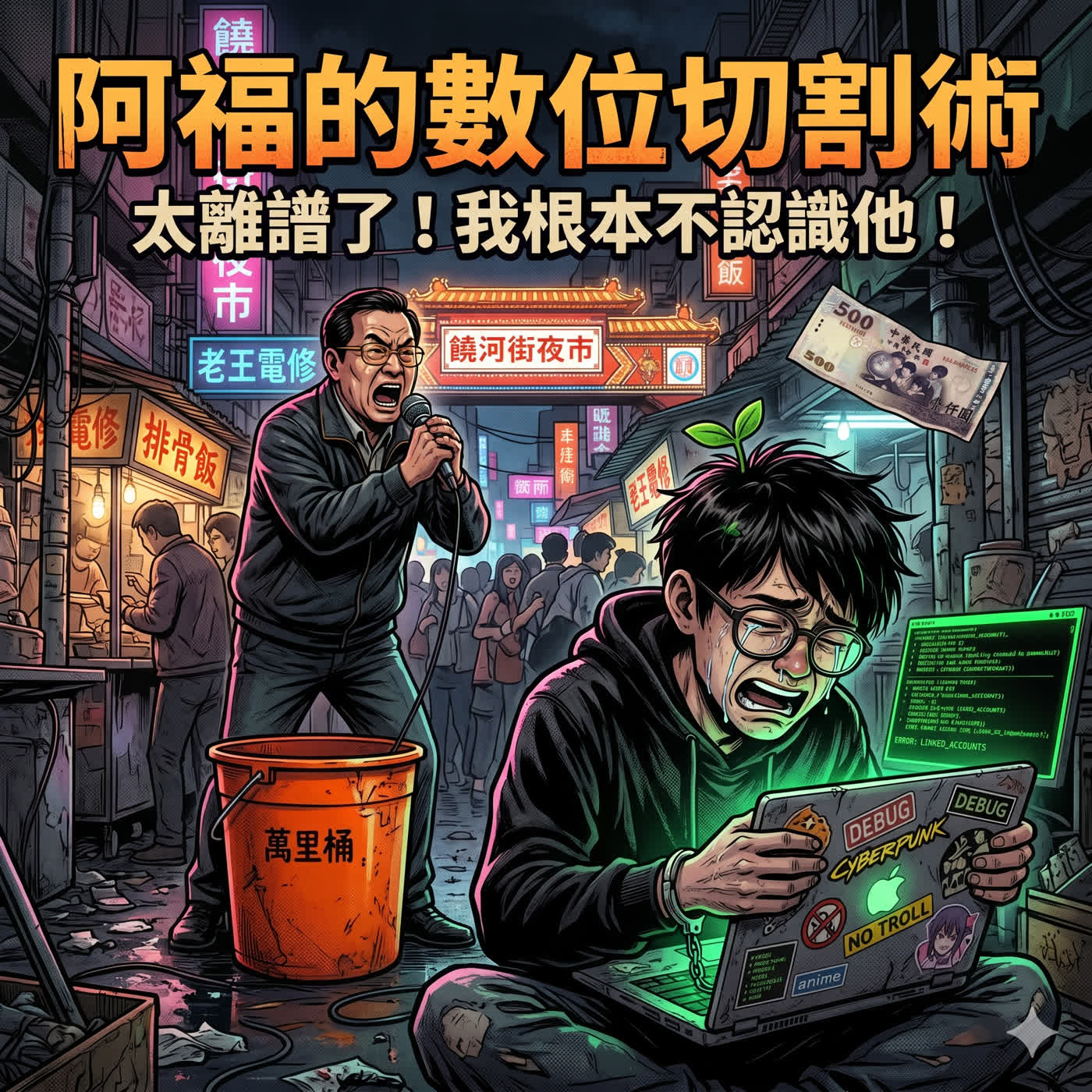 草城夜市寓言之阿福外傳 第三篇:無償的駭客與防火牆外的棄子 episode artwork