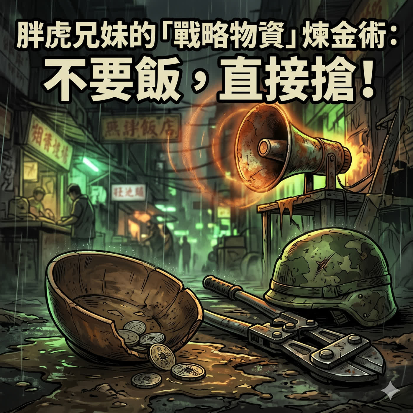 《草城夜市寓言之胖虎番外篇》胖虎兄妹的「戰略物資」煉金術：不要飯，直接搶！ episode artwork