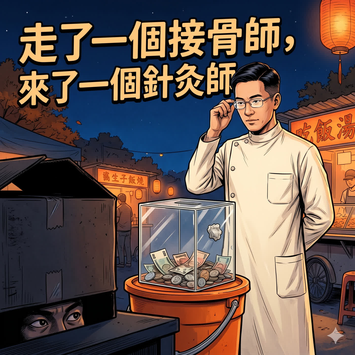 草城夜市寓言之總顧問前傳 第六篇(總結篇)：新白袍與一個普通的夜晚 episode artwork