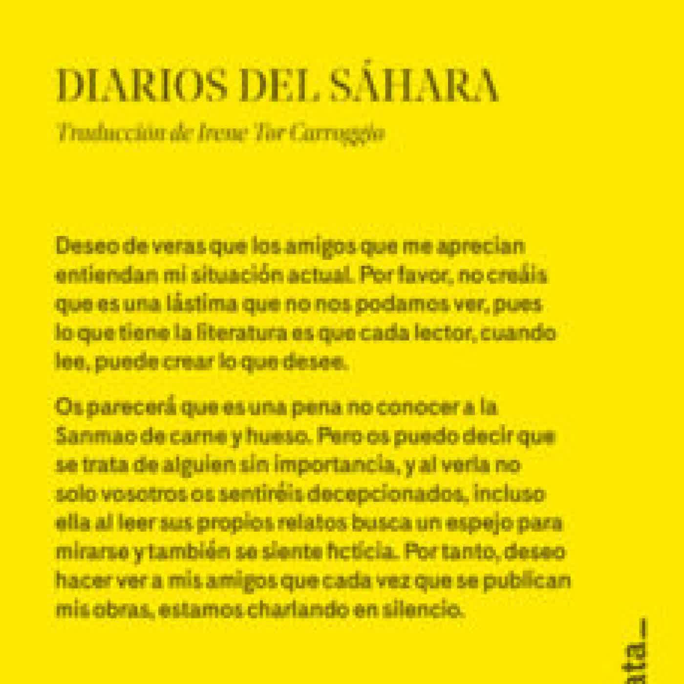 DIARIOS DEL SAHARA SANMAO