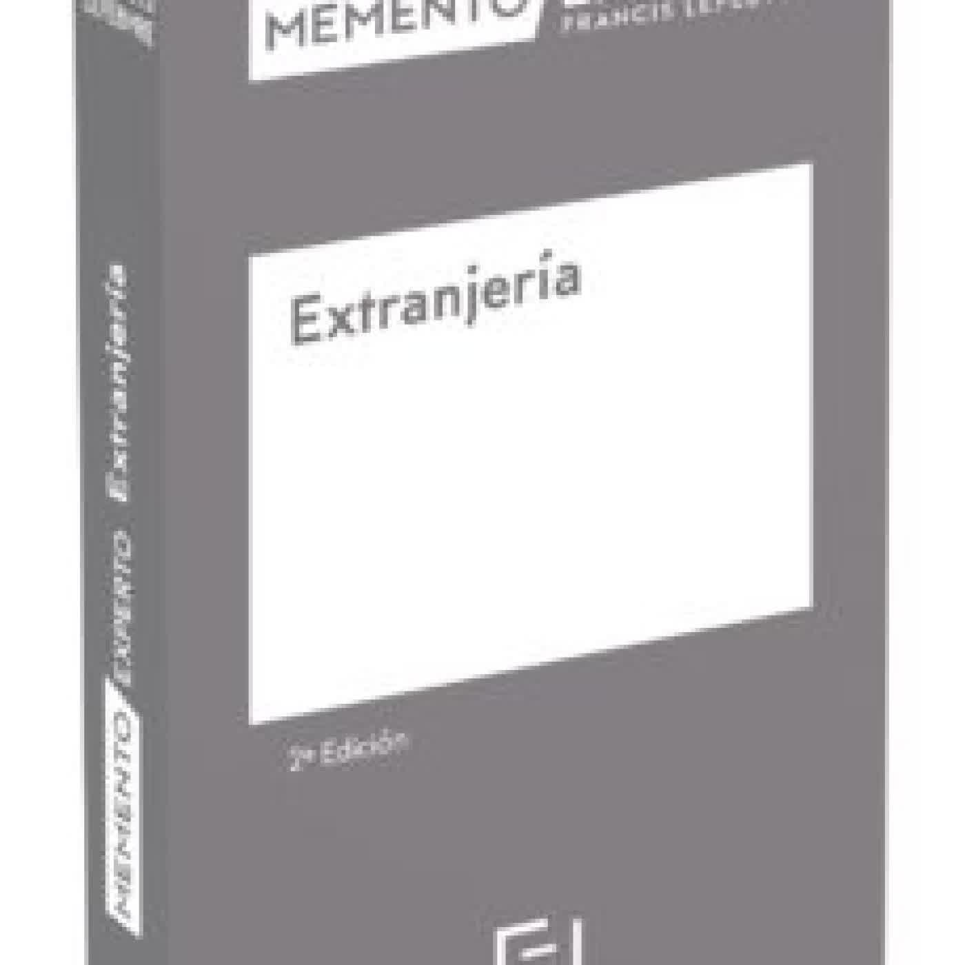 MEMENTO EXPERTO EXTRANJERIA