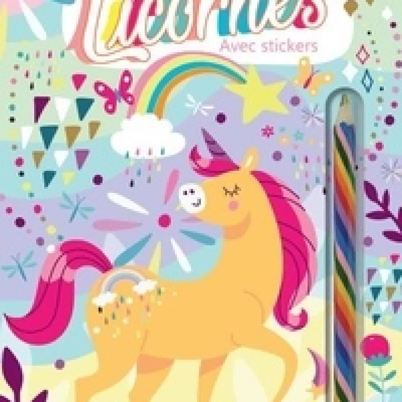 Télécharger Pdf Je colorie les licornes avec stickers