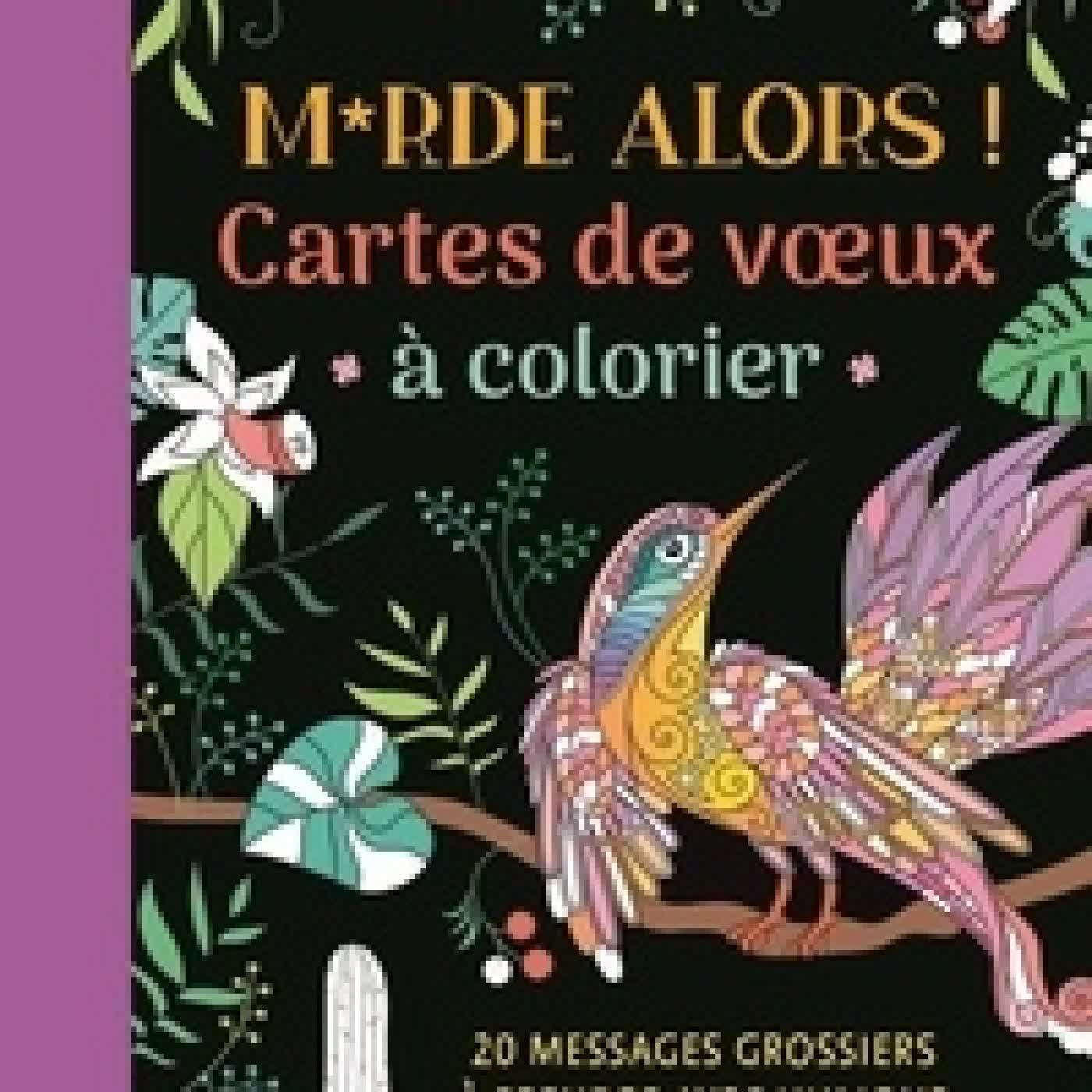 {téléchargement} Merde alors !. Cartes de voeux à colorier