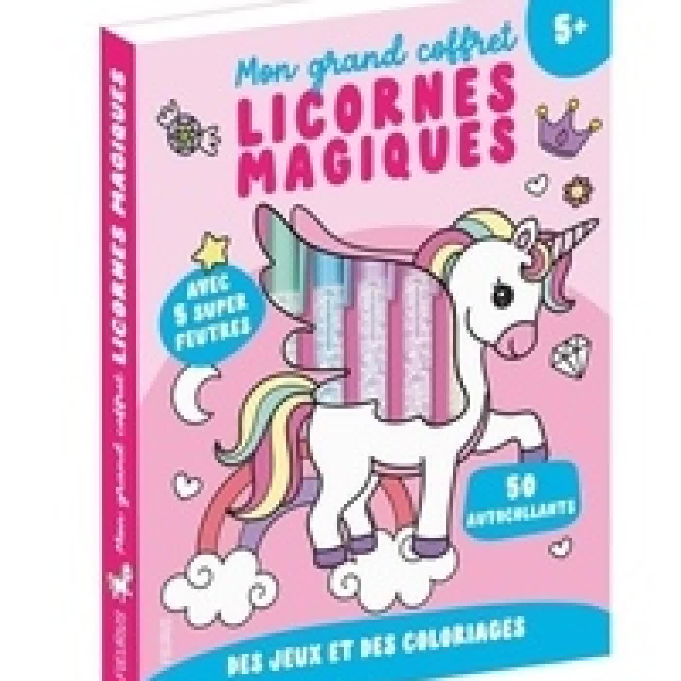 Lire en ligne : Mon grand coffret licornes magiques - Avec 5 super feutres et 50 autocollants