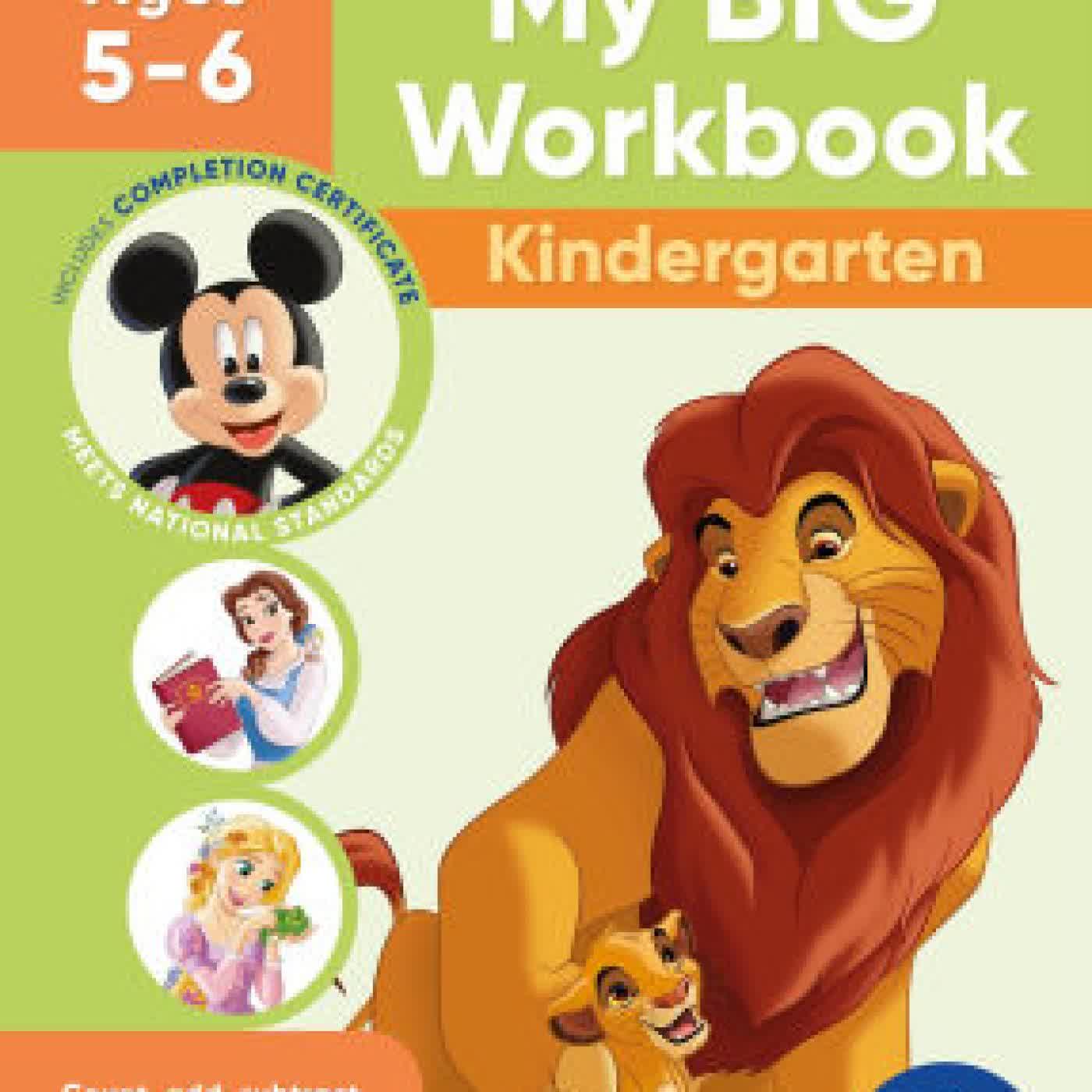 Disney Learning Big Workbook Kindergarten: Math & English Workbook for Kids Aged 5-6, Curriculum-Based by DK on Iphone New Format