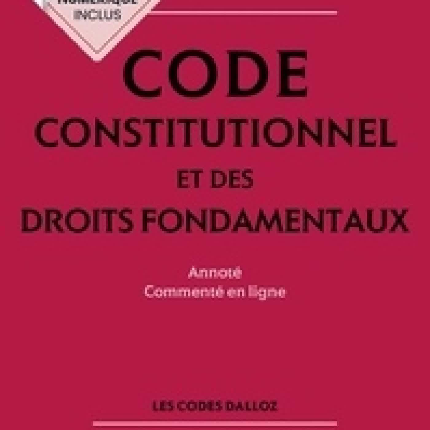 {téléchargement} Code constitutionnel et des droits fondamentaux. Annoté, commenté en ligne Edition 2026