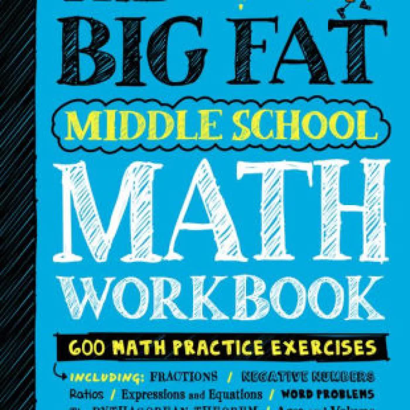 The Big Fat Middle School Math Workbook: 600 Math Practice Exercises by Workman Publishing, Brain Quest Editors on Iphone New Format