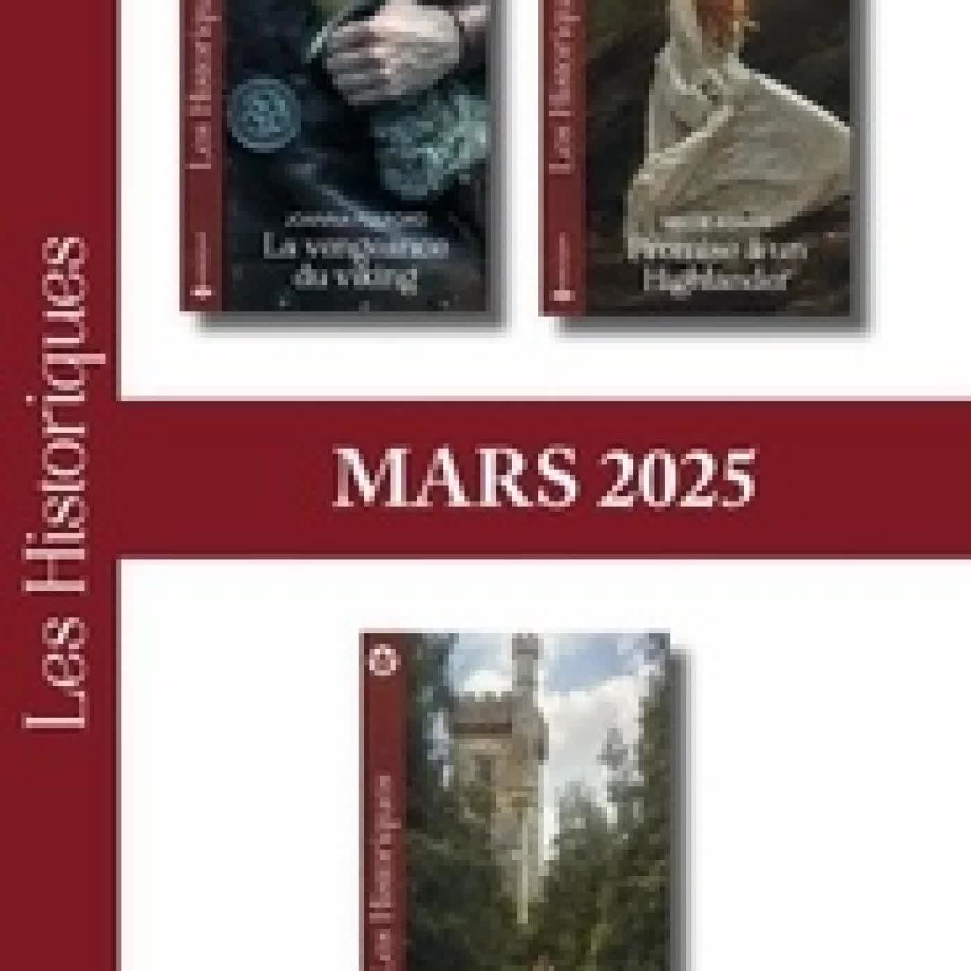 {téléchargement} Pack mensuel Les Historiques - 3 romans (Mars 2025)