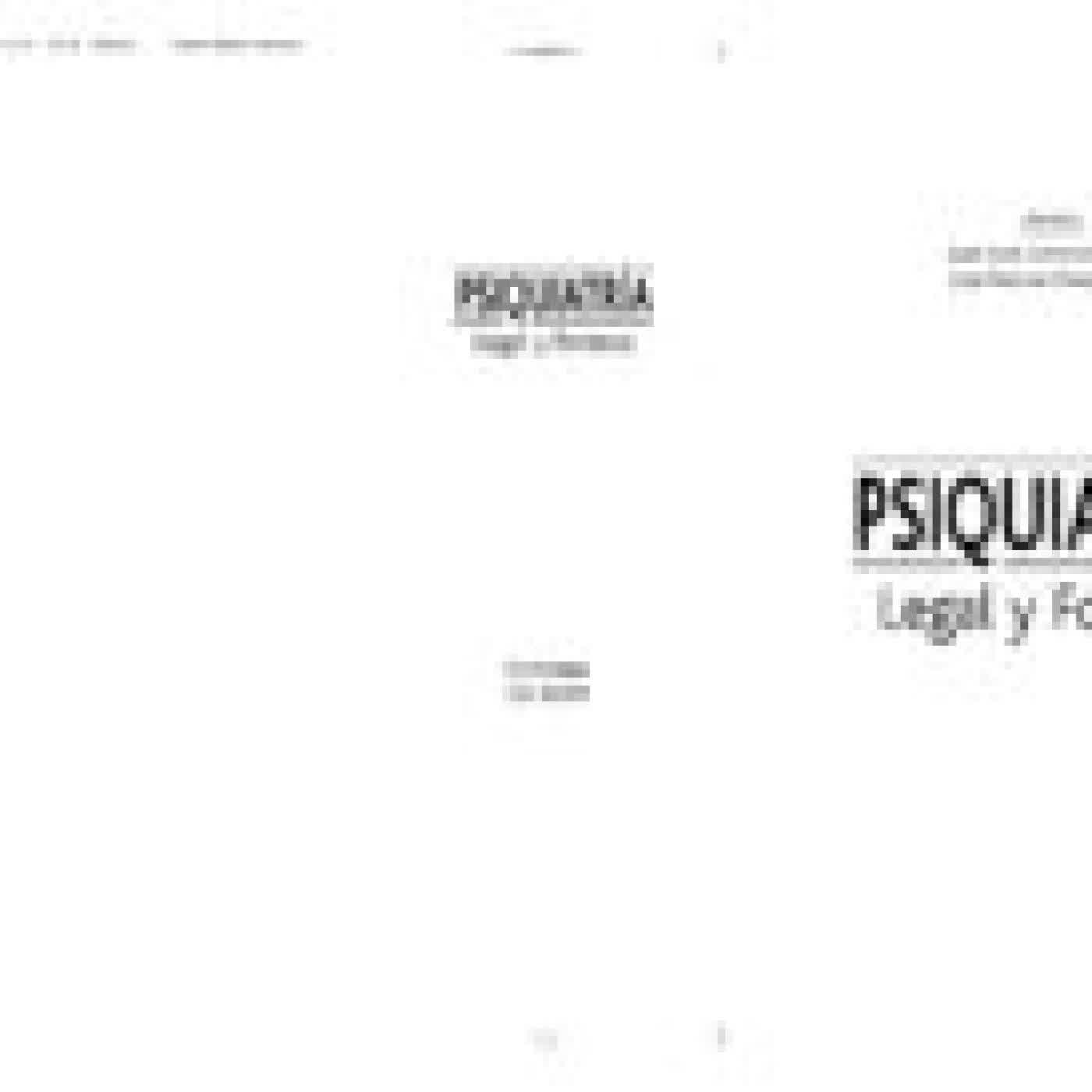 TRATADO DE PSIQUIATRIA LEGAL Y FORENSE (4ª ED.) JUAN JOSE CARRASCO GOMEZ, JOSE MANUEL MAZA MARTIN
