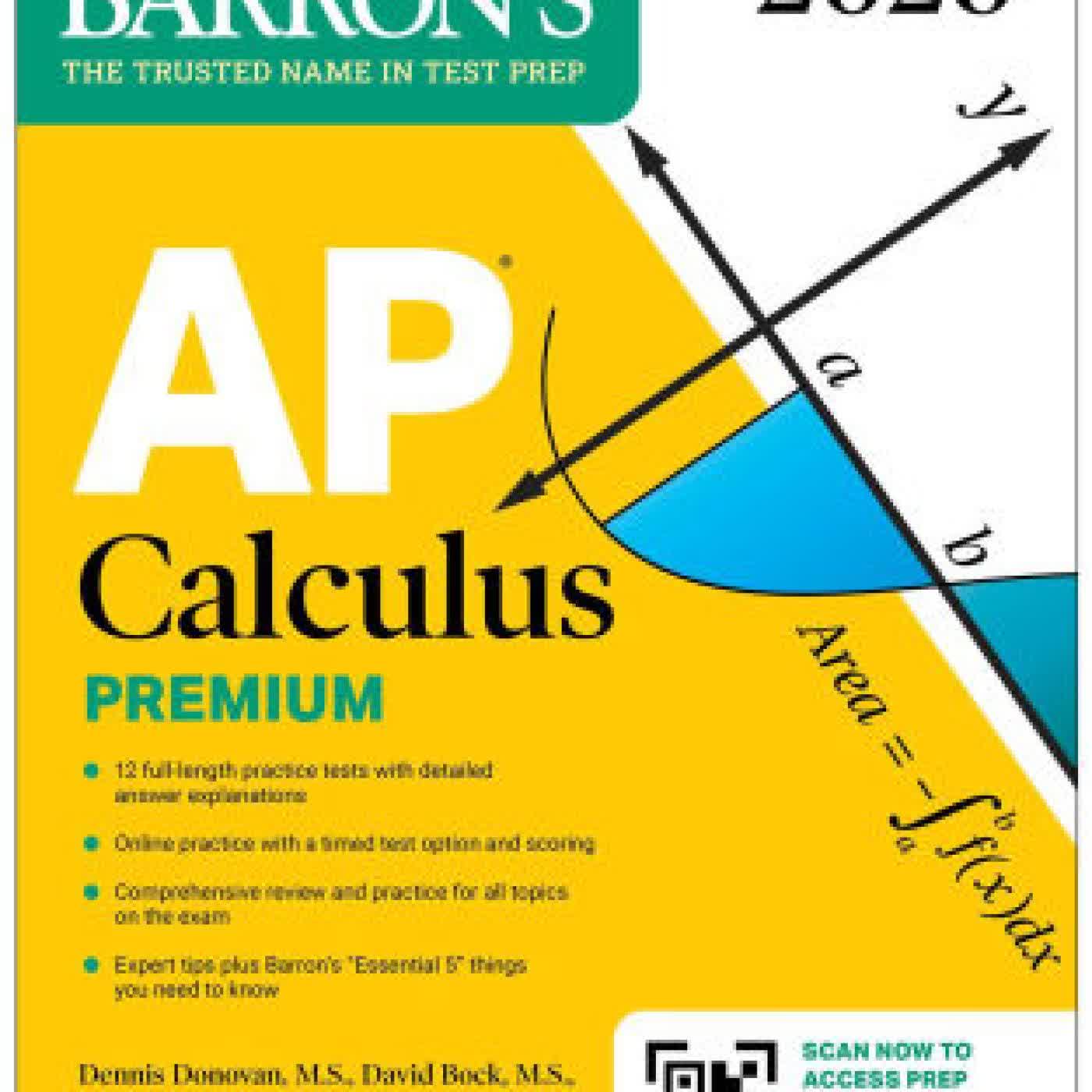 AP Calculus Premium, 2026: Prep Book with 12 Practice Tests + Comprehensive Review + Online Practice by Barron's Educational Series, David Bock M.S., Dennis Donovan M.S., Shirley O. Hockett Ph.D. on Iphone New Format
