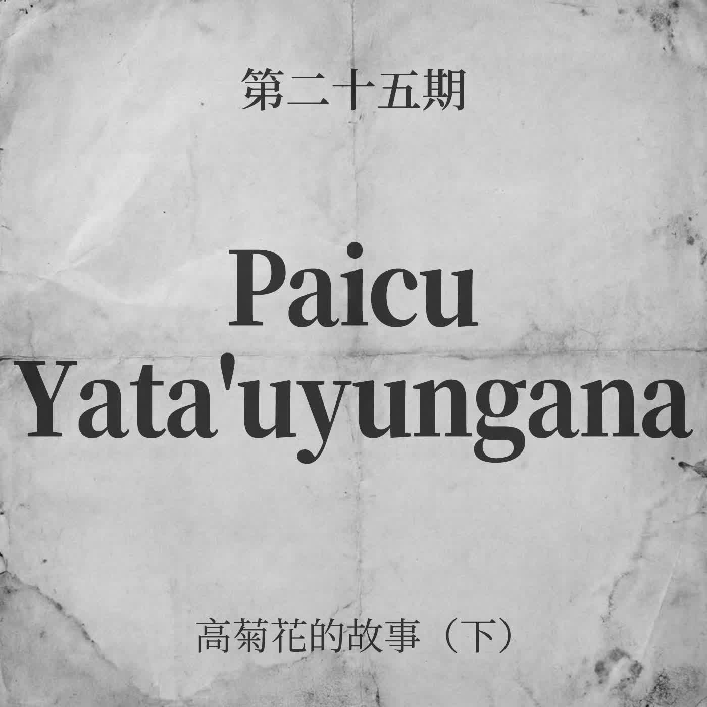 第二十五期：Paicu Yata'uyungana ── 高菊花的故事（下） episode artwork
