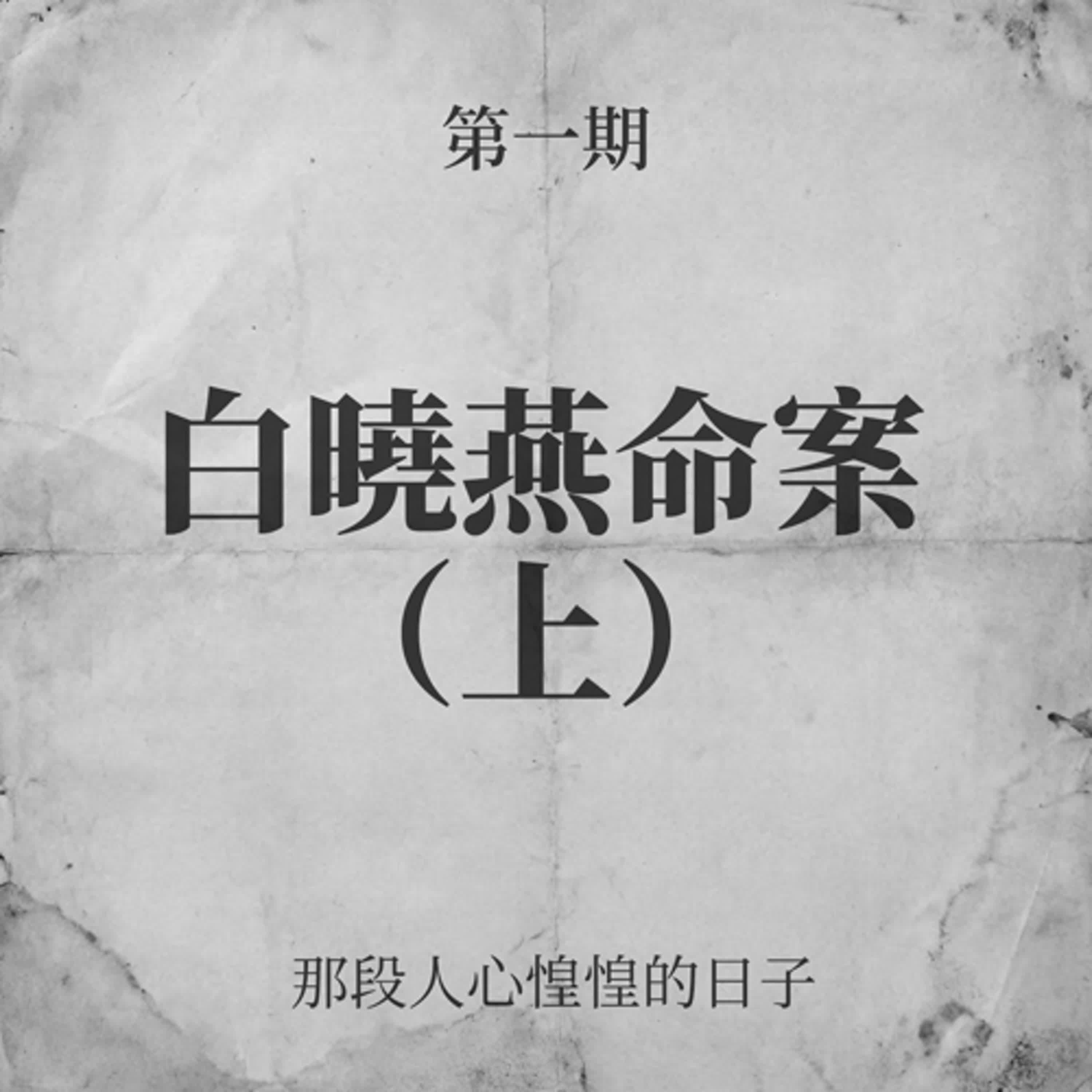 第一期:白曉燕命案(上) 第一期:白曉燕命案(上)