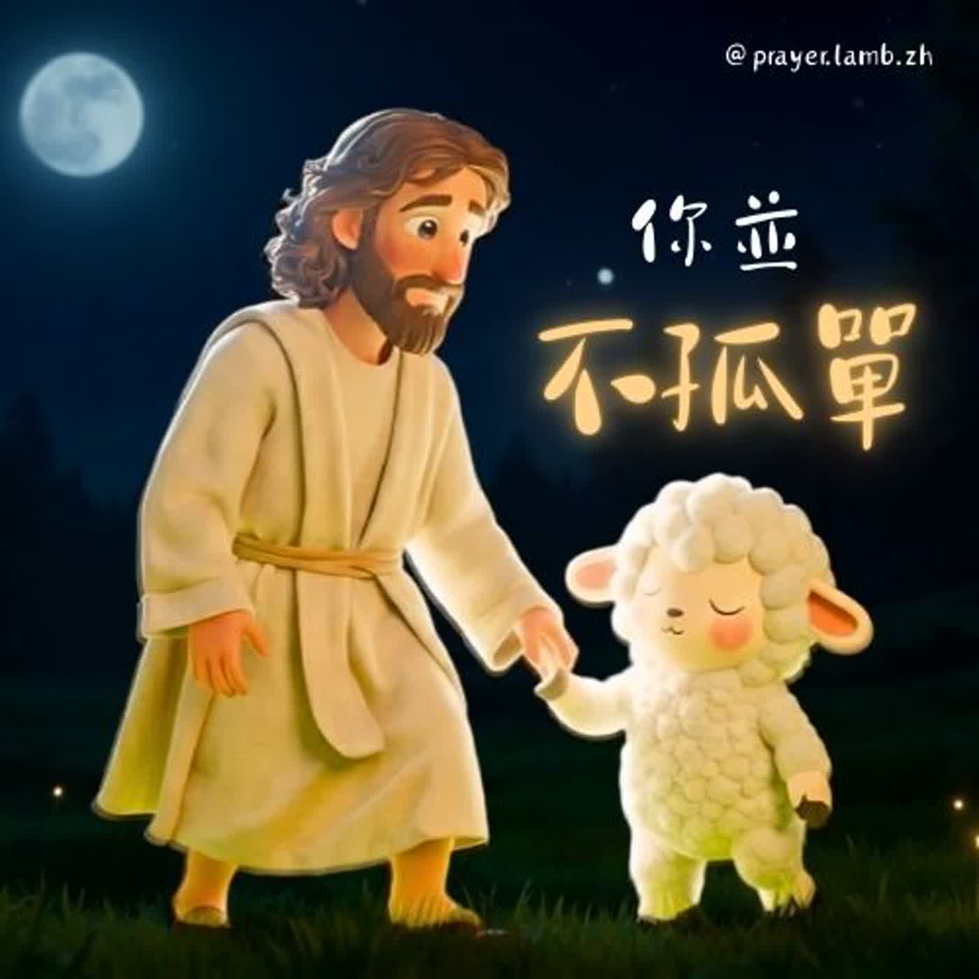 你並不孤單｜睡前禱告｜失眠快速入睡・在神的平安中入睡｜釋放焦慮與壓力