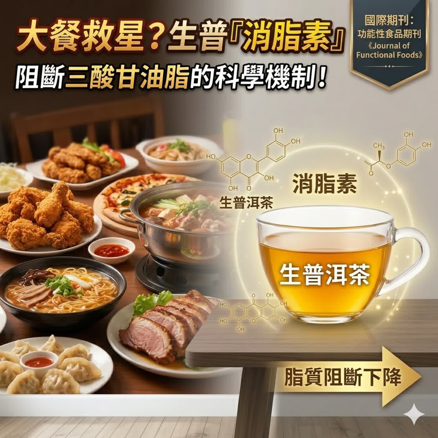 S1E09 大餐救星？生普「消脂素」：阻斷油脂吸收的科學機制！