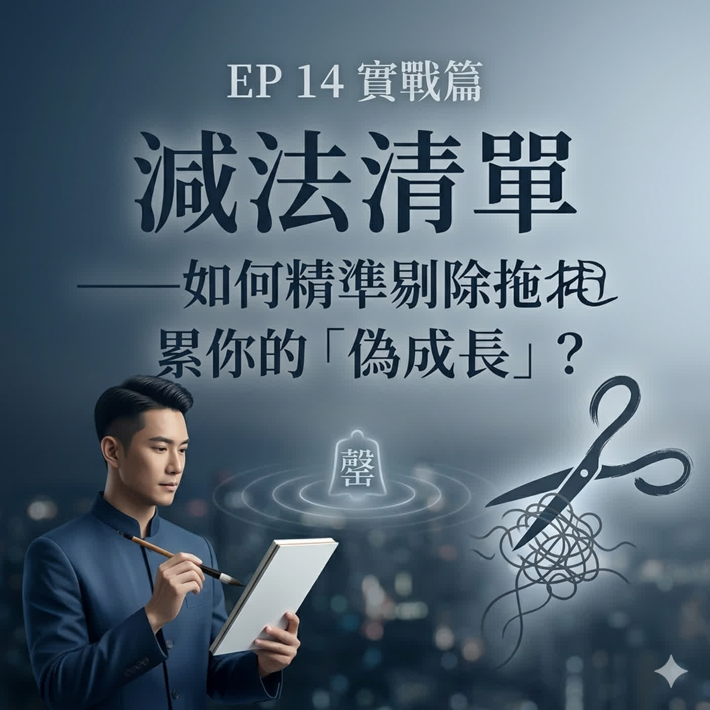 EP 14|實戰篇:減法清單——如何精準剔除拖累你的「偽成長」? (別讓焦慮的跑步機,耗盡你最珍貴的生命能量) EP 14|實戰篇:減法清單——如何精準剔除拖累你的「偽成長」? (別讓焦慮的跑步機,耗盡你最珍貴的生命能量)