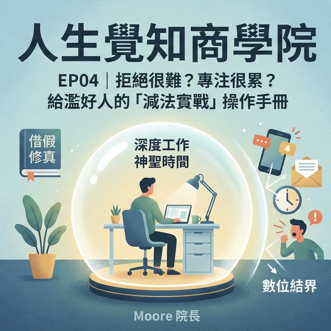 EP04|拒絕很難?專注很累?給濫好人的「減法實戰」操作手冊 EP04|拒絕很難?專注很累?給濫好人的「減法實戰」操作手冊