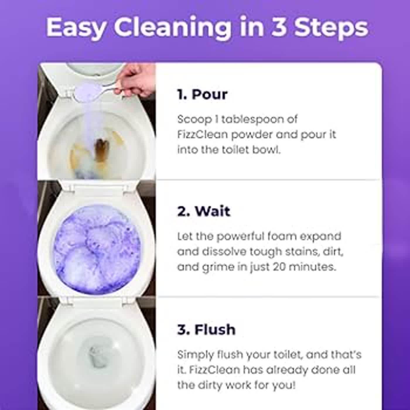 FizzClean Germany Toilet Cleaning Foam: Easy, Fast & Effective Cleaning Solution