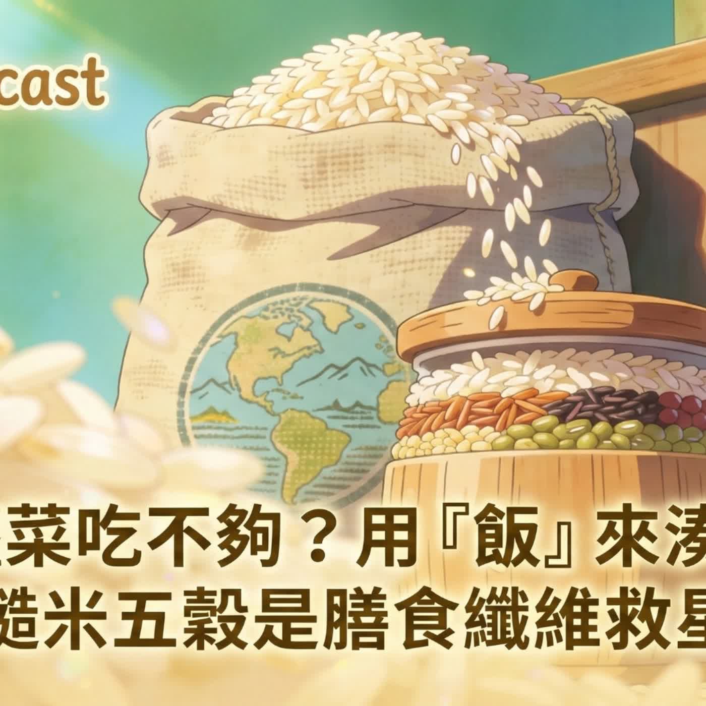 蔬菜吃不夠？那就用「飯」來湊：重新定義糙米與五穀米，它們是血糖緩衝劑，更是膳食纖維的救星