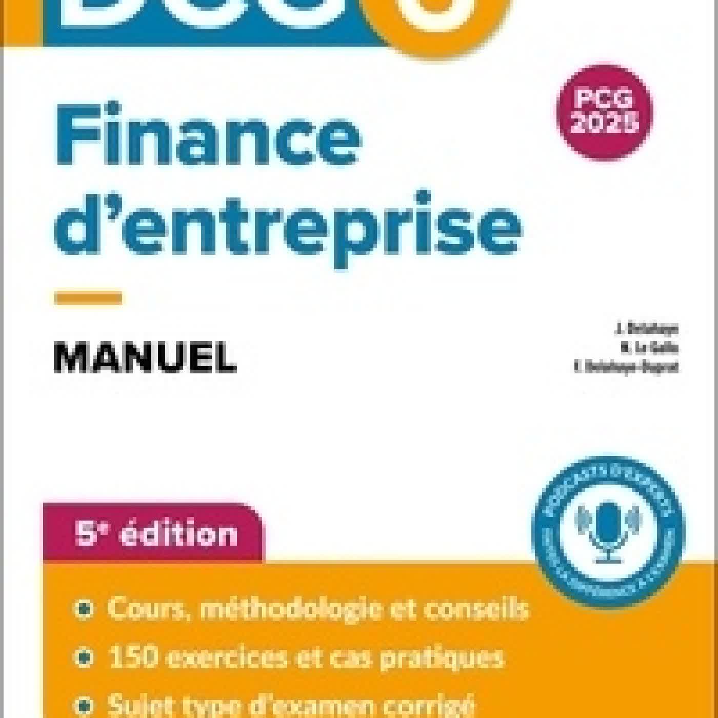 Lire en ligne : Finance d'entreprise DCG 6. Manuel5e édition