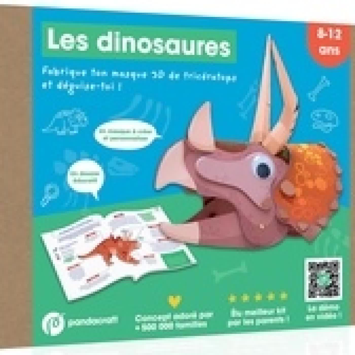 Télécharger Pdf Les dinosaures - Fabrique ton masque 3D de tricératops et déguise-toi ! Avec Un masque à créer et personnaliser et un dossier éducatif