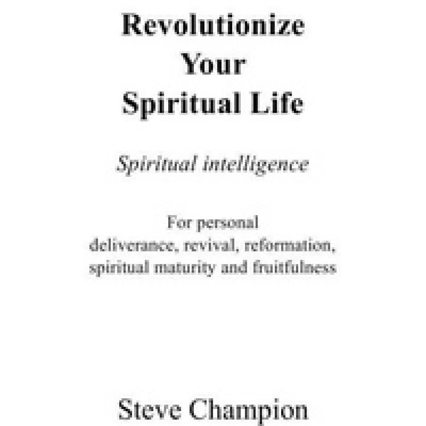 {téléchargement} Revolutionize Your Spiritual Life
