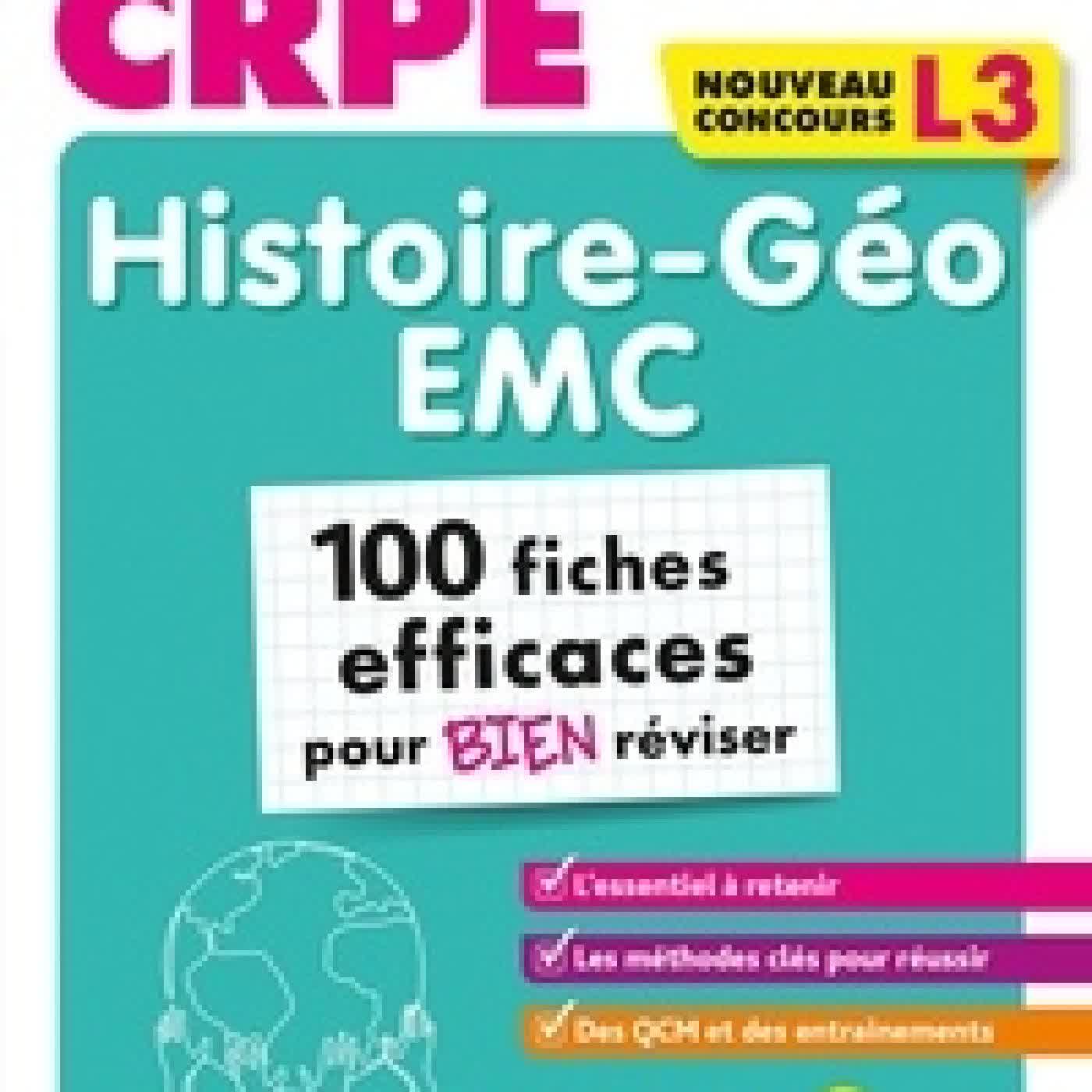 Lire en ligne : Histoire - géo EMC L3. Epreuve écrite - 100 fiches efficaces pour bien réviser Edition 2026 - 2027