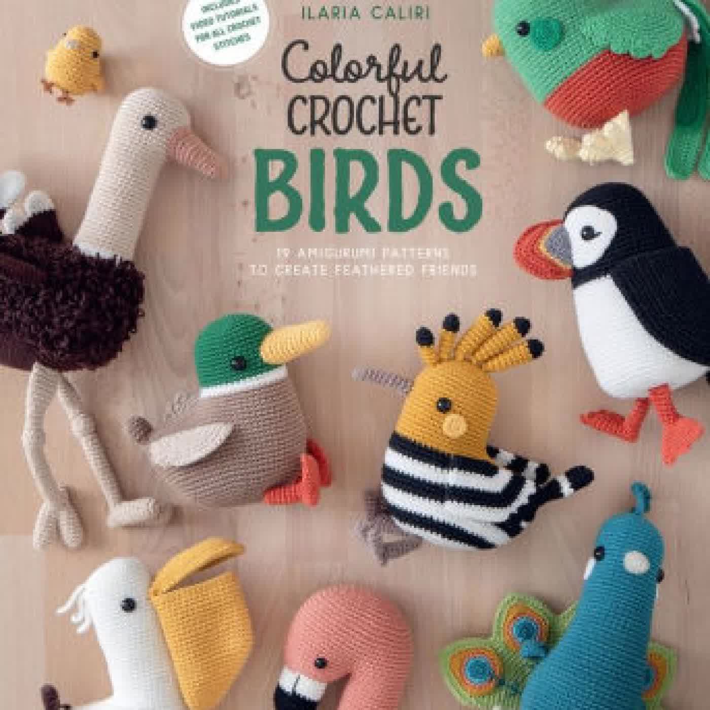 Colorful Crochet Birds: 19 Amigurumi Patterns to Create Feathered Friends by Ilaria Caliri on Iphone New Format