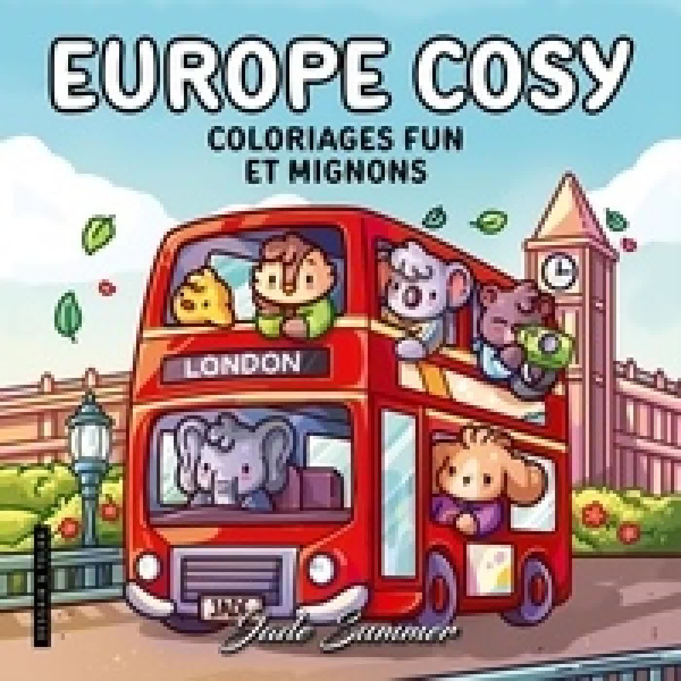 Lire en ligne : Europe cosy. Coloriages fun et mignons