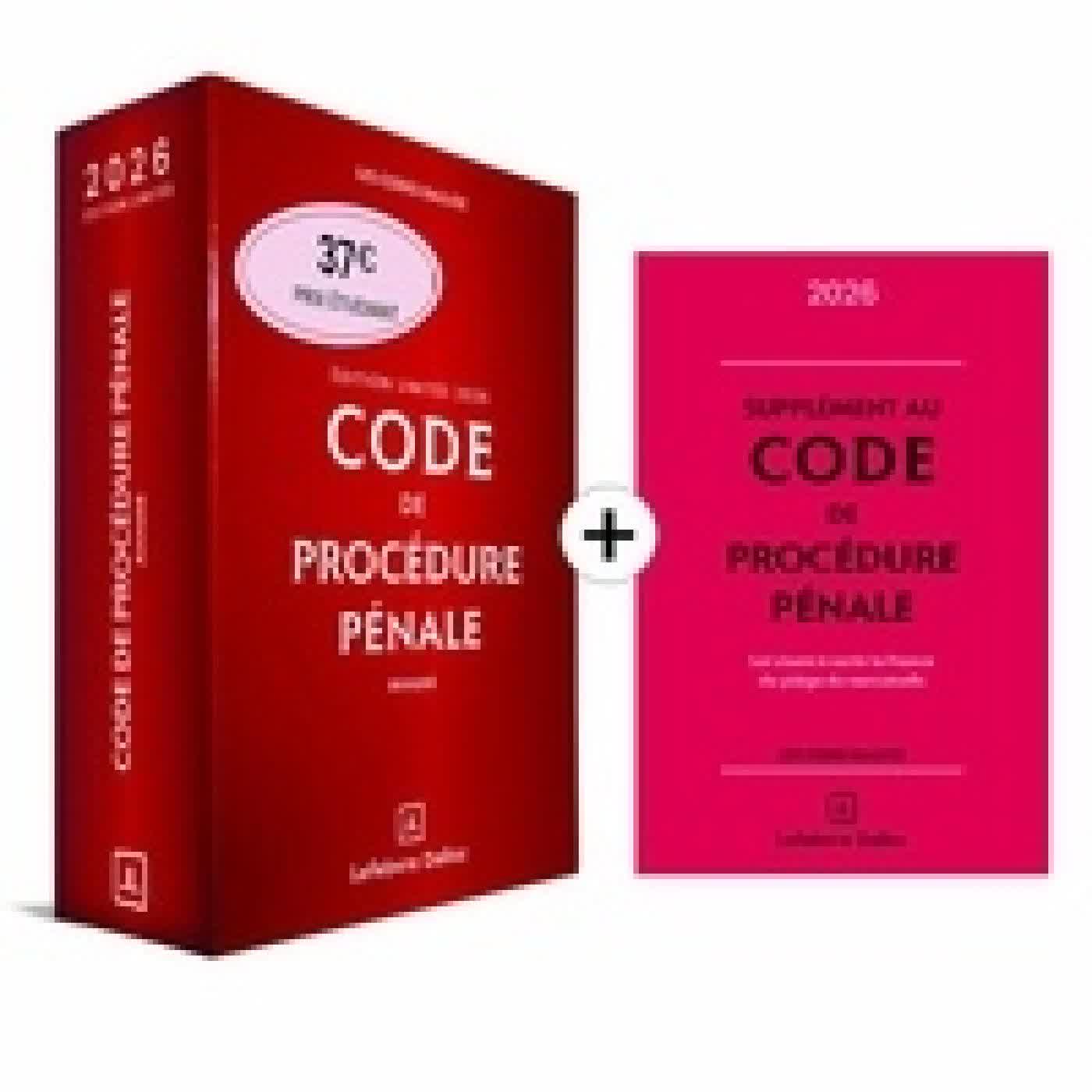 Télécharger Pdf Code de procédure pénale annoté + supplément au code de procédure pénale. Édition limitée Edition 2026