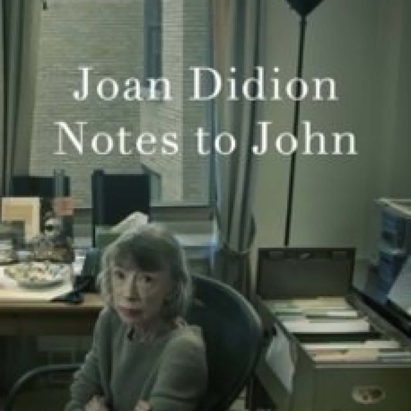 NOTES TO JOHN Joan Didion