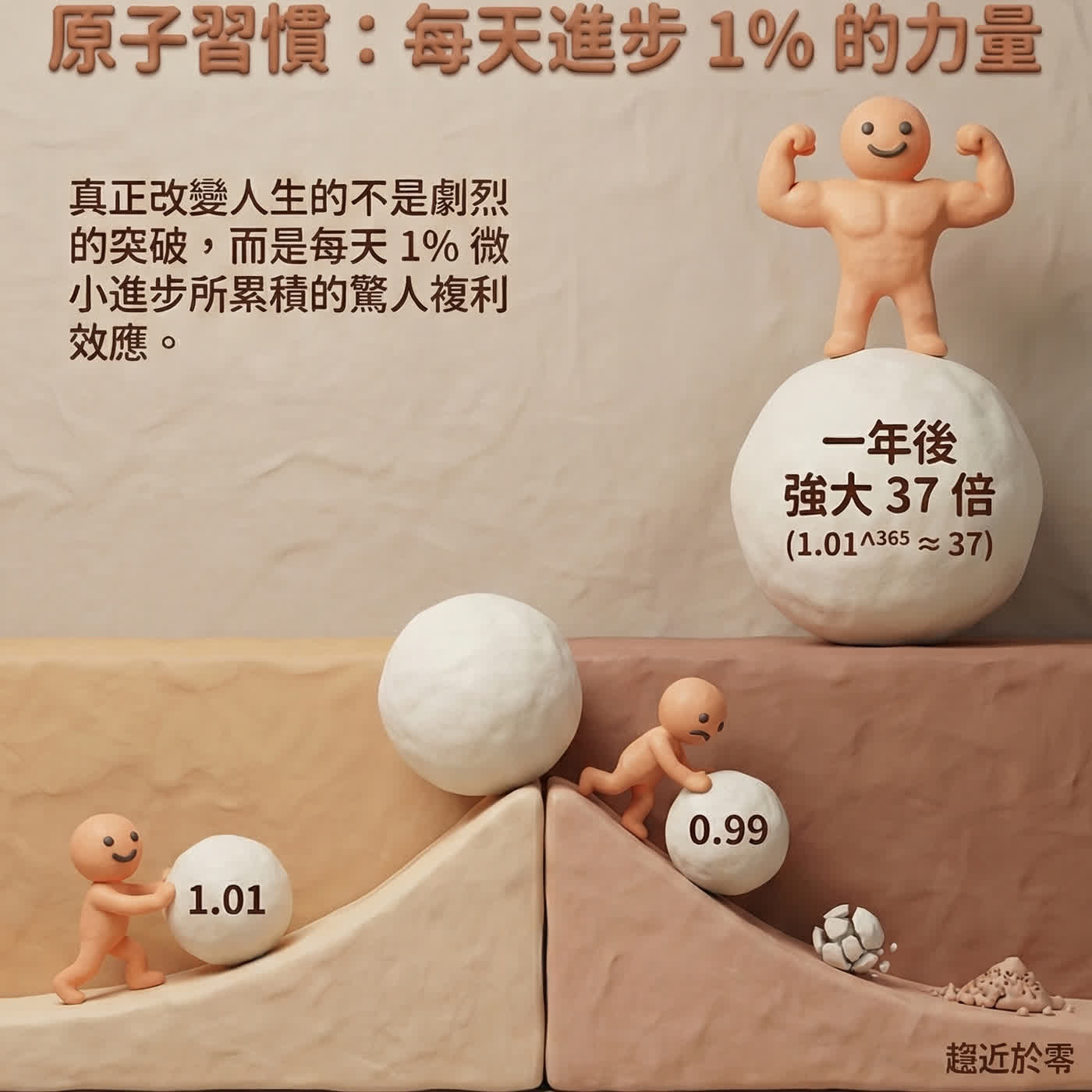 EP01|每天進步1%,一年後真的會差37倍嗎?