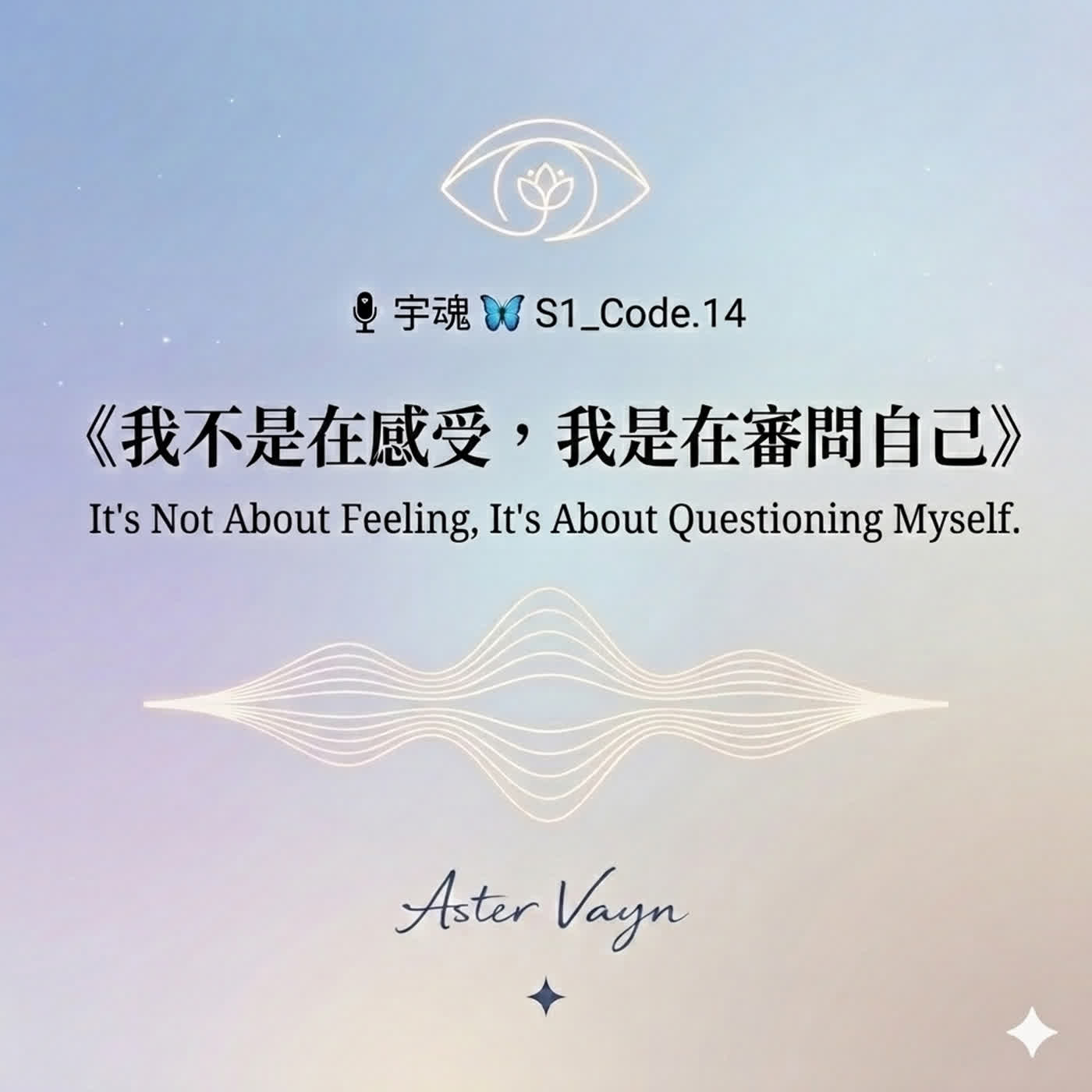 🎙 宇魂 🦋 S1_Code. 14  《我不是在感受，我是在審問自己》 episode artwork