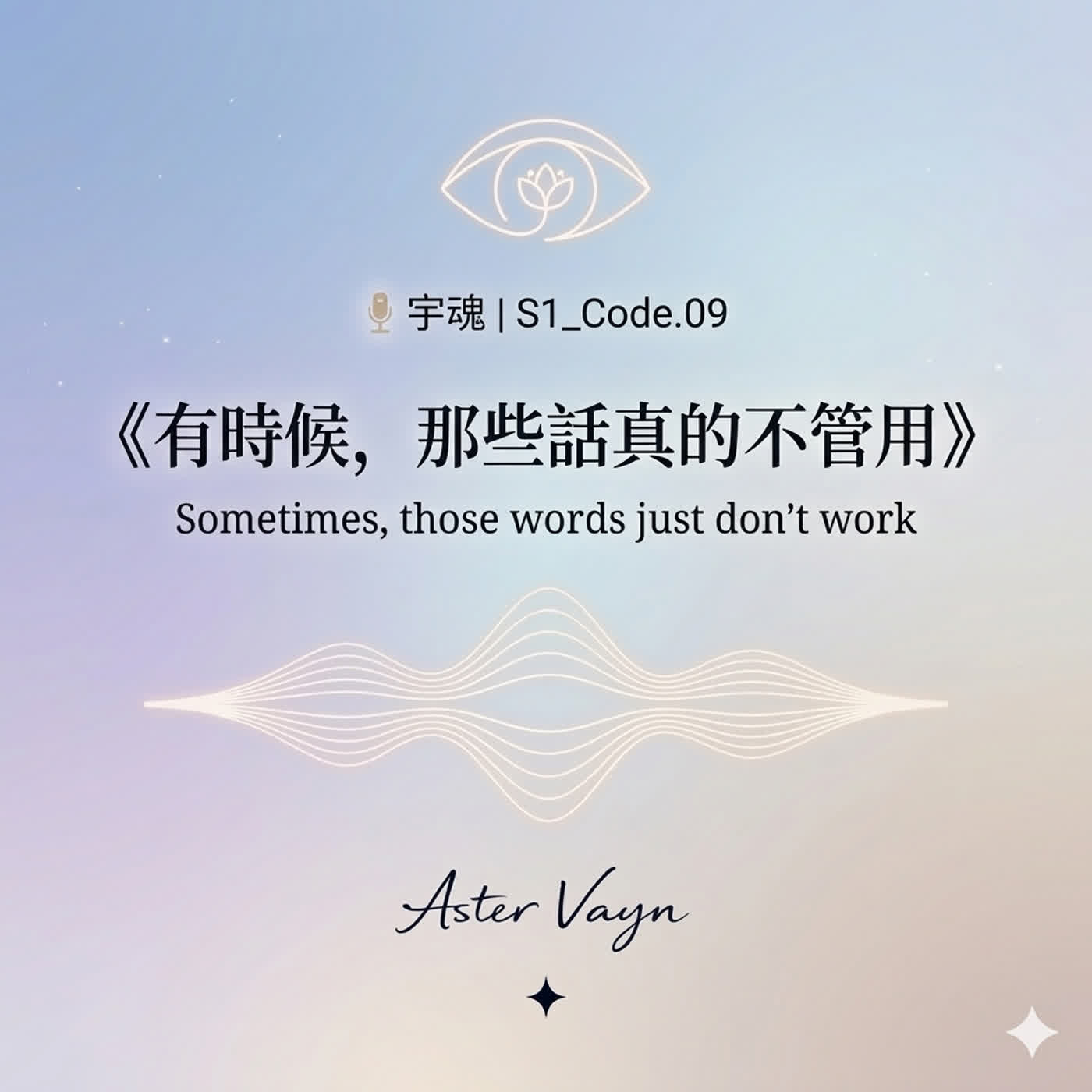 🎙 宇魂 🦋 S1_Code. 09  「有時候，那些話真的不管用」 episode artwork