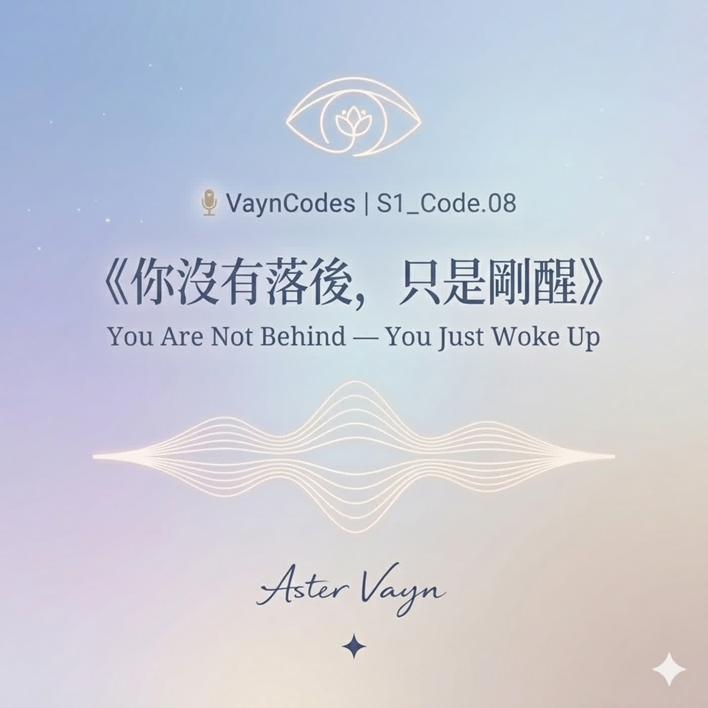 🎙 VaynCodes 🦋 S1_Code.08  “You Are Not Behind. You Just Woke Up.” episode artwork