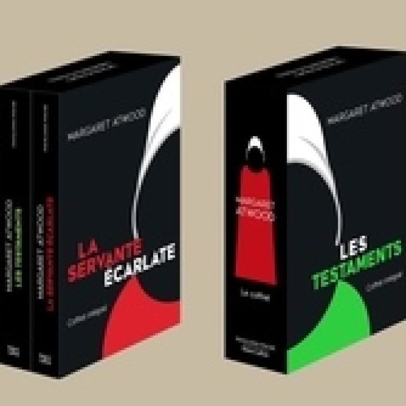 Lire en ligne : La Servante écarlate ; Les Testaments. Coffret en 2 volumes, avec 1 affiche et 6 cartes postales
