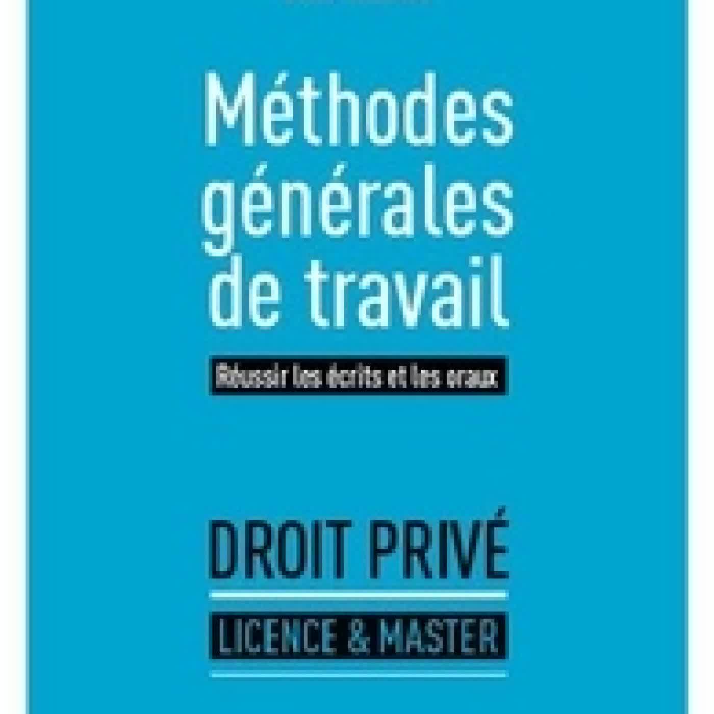 {téléchargement} Méthodes générales de travail6e édition