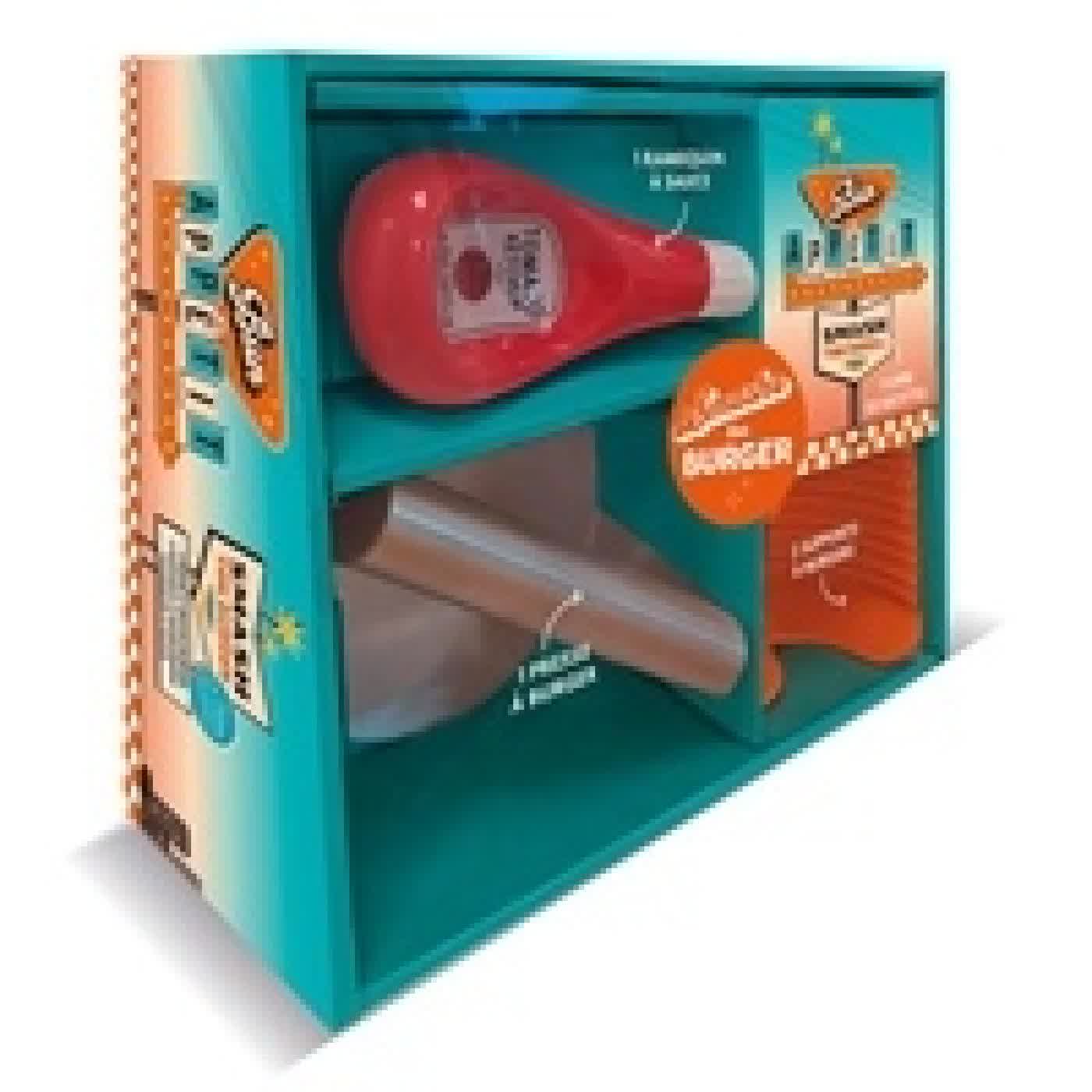 Lire en ligne : Bun appétit, smashe ton burger. Coffret avec 1 presse à burger, 2 supports à burgers et 1 ramequin à sauce