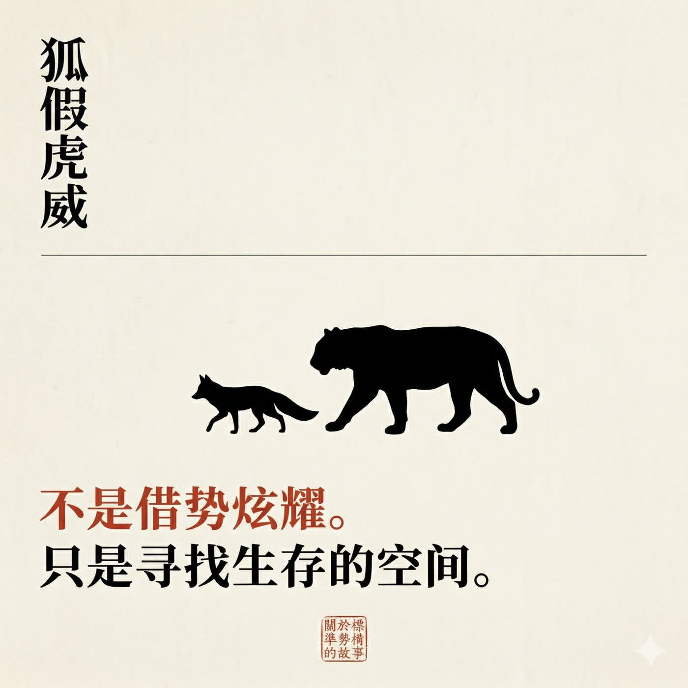 狐假虎威 狐假虎威