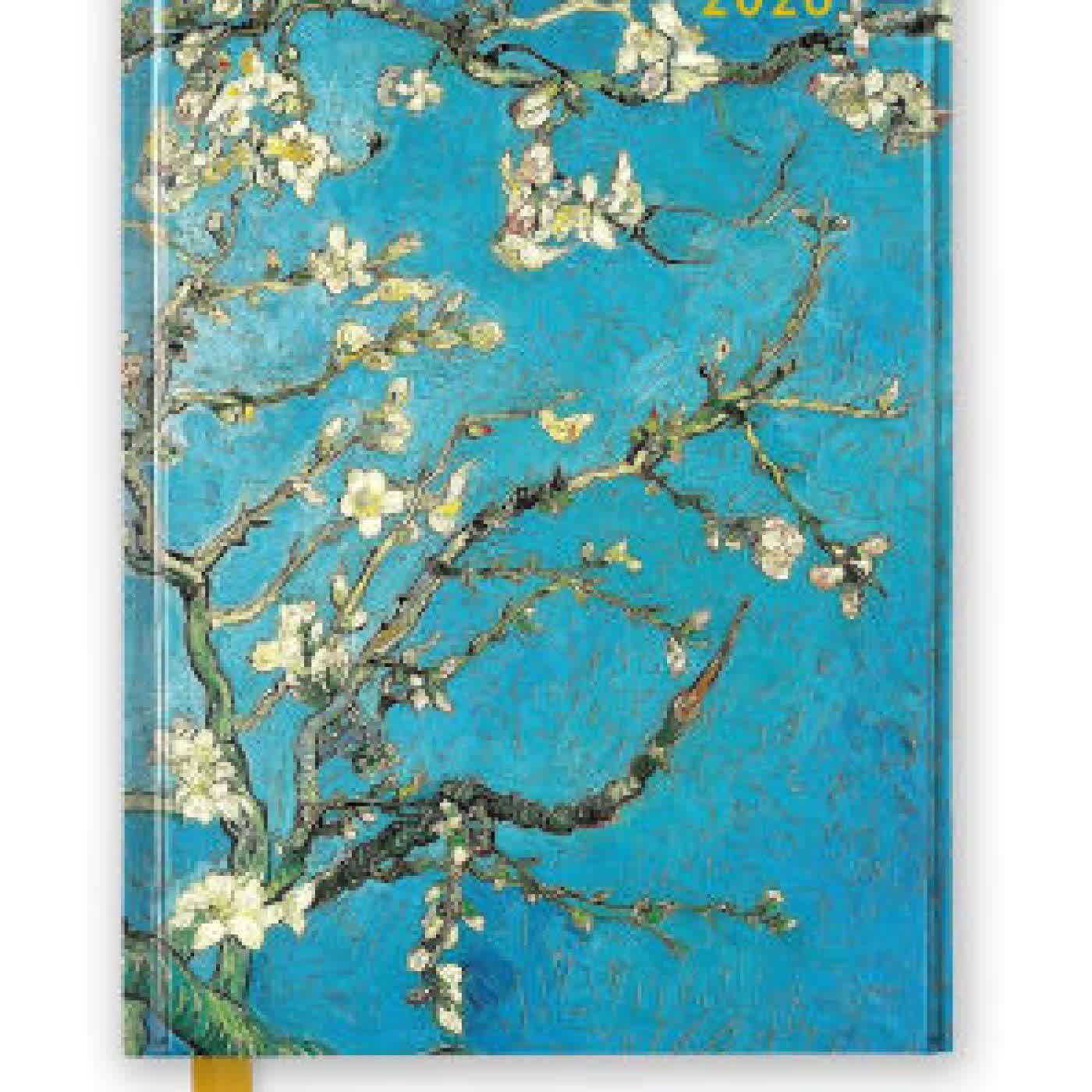 Vincent van Gogh: Almond Blossom 2026 Luxury Diary Planner - Page to View with Notes by Flame Tree Studio on Iphone New Format