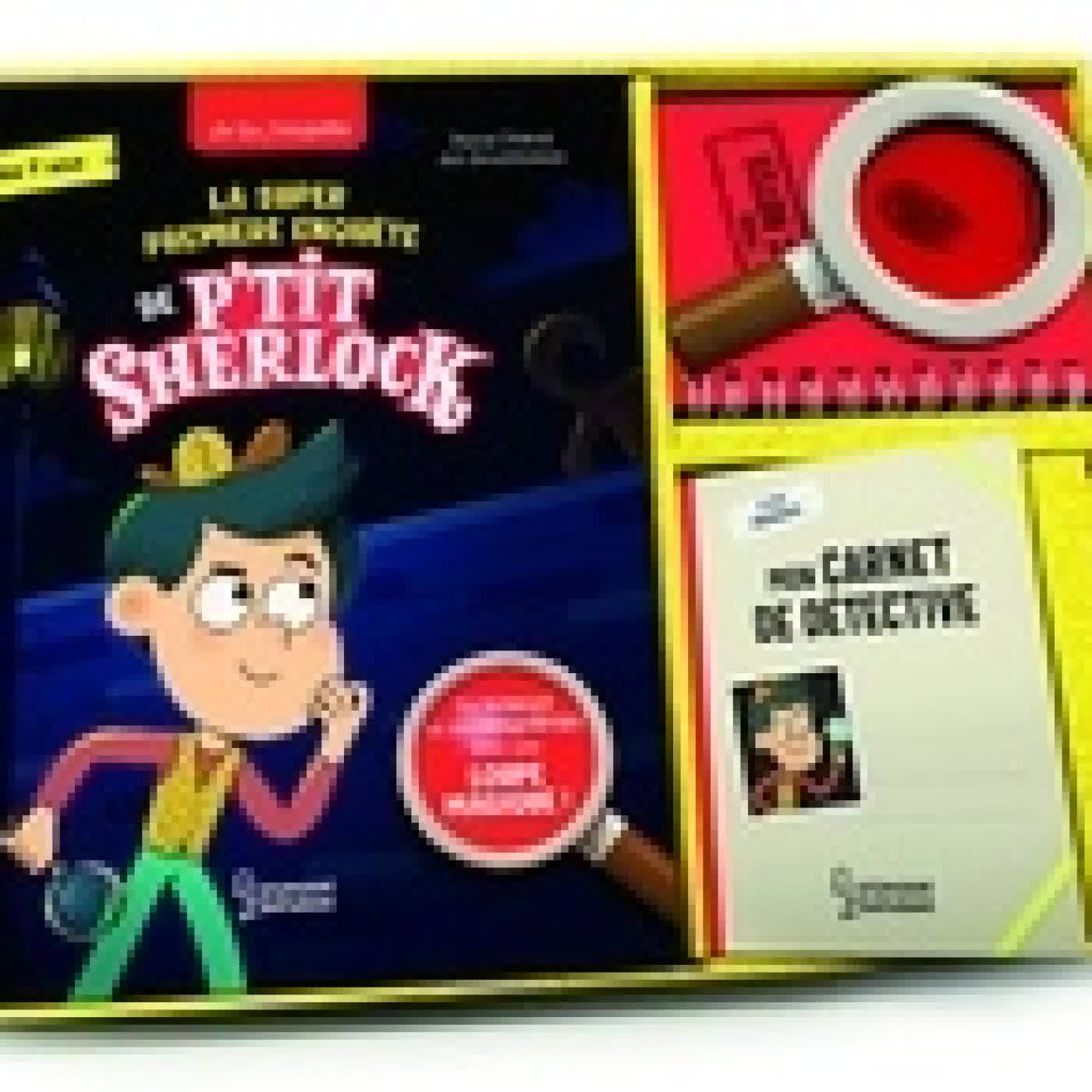 Télécharger Pdf P'tit Sherlock La première super enquête de P'tit Sherlock. Coffret avec un roman, une loupe magique, une roue de décodage, un super guide de détective et un carnet d'enquêteur