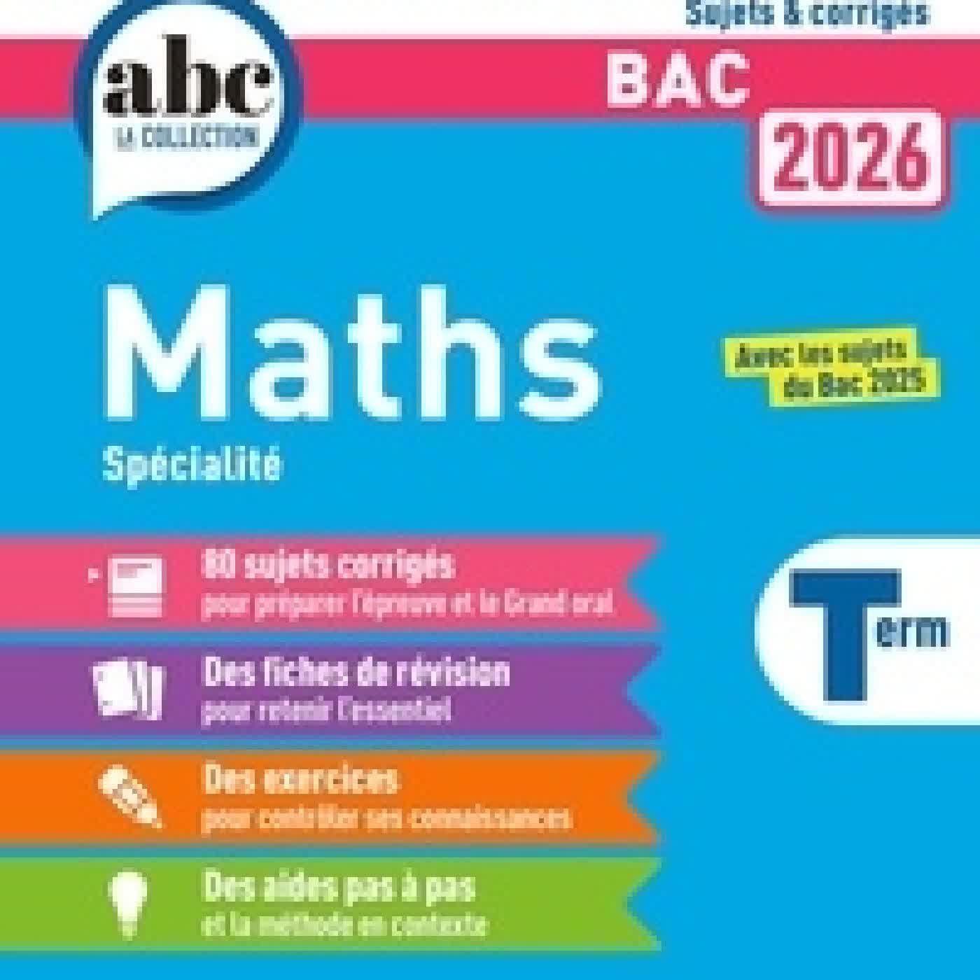 {téléchargement} Annales Mathématiques Tle Spécialité Edition 2026