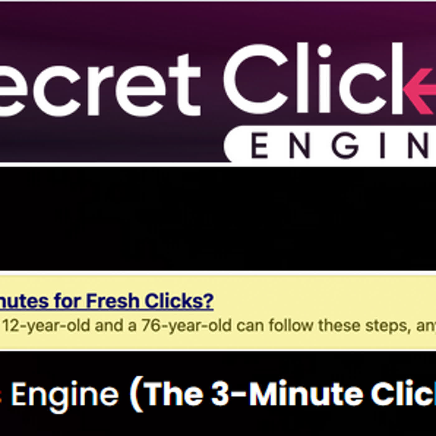 Secret Clicks Engine Review 2026: Real Traffic Training or Overhyped Launch Product?