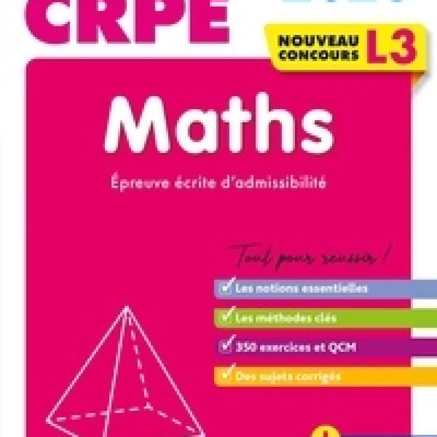 Lire en ligne : Maths L3. Epreuve écrite d'admissibilité Edition 2026