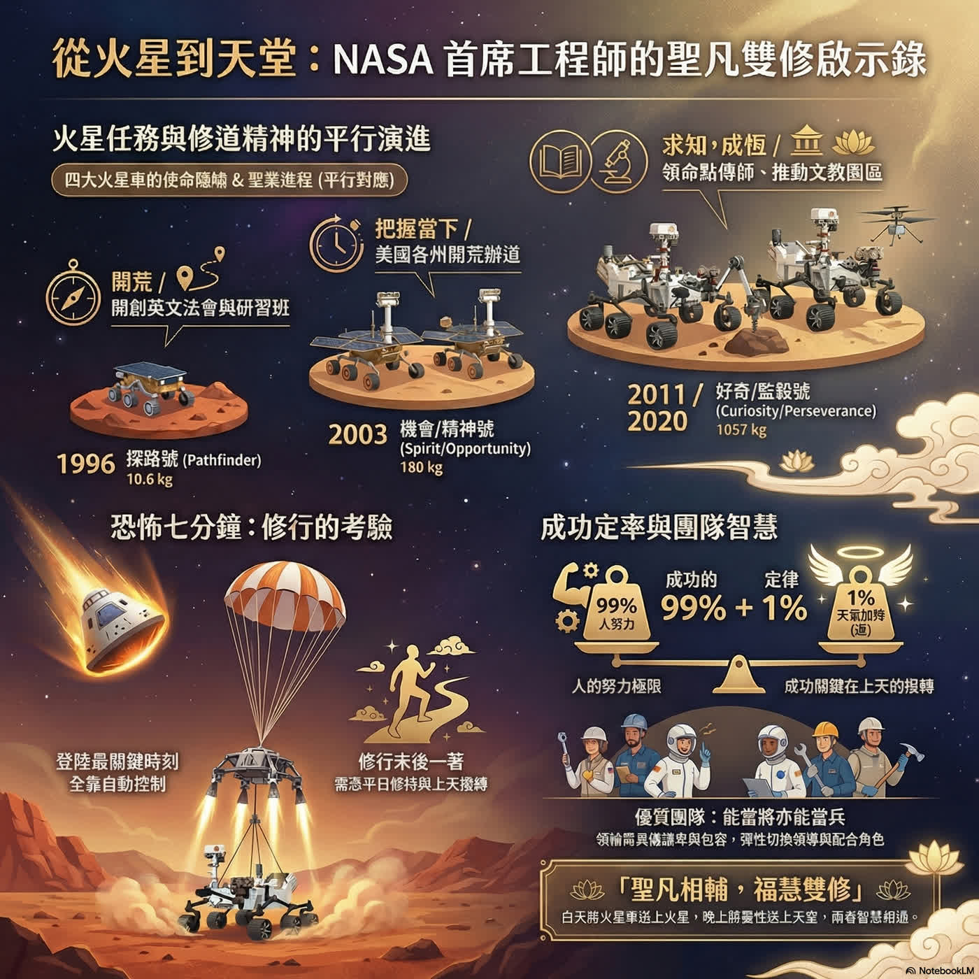 【科學能量】努力了99%卻還是失敗？NASA科學家揭密：成功降落火星與人生的「關鍵1%」 episode artwork