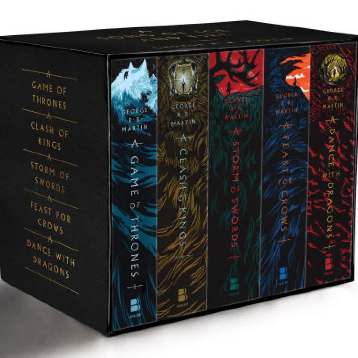 George R. R. Martin's A Game of Thrones 5-Book Boxed Set : A Game of Thrones, A Clash of Kings, A Storm of Swords, A Feast for Crows, and A Dance with Dragons by George R. R. Martin on Iphone New Format