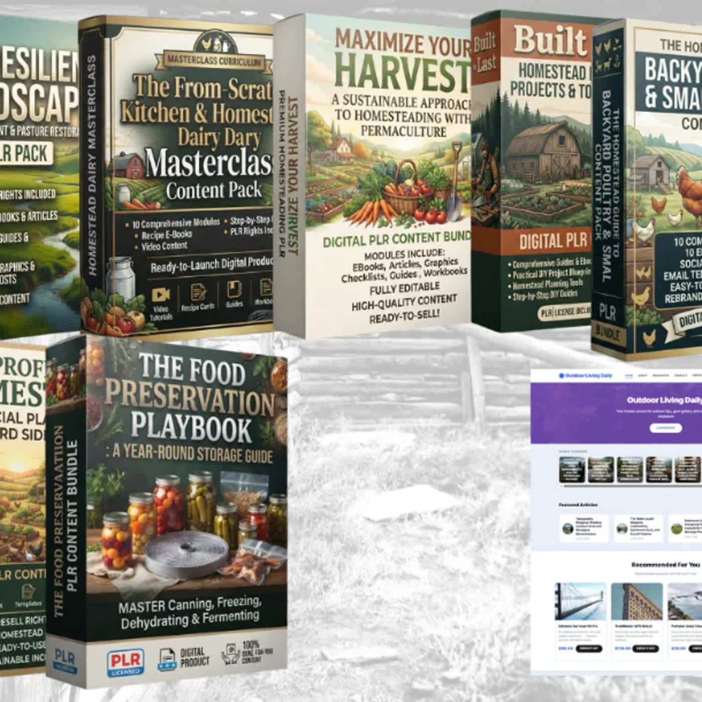 What is Homestead Authority Empire A PLR Mega Funnel (With DFY Site)?