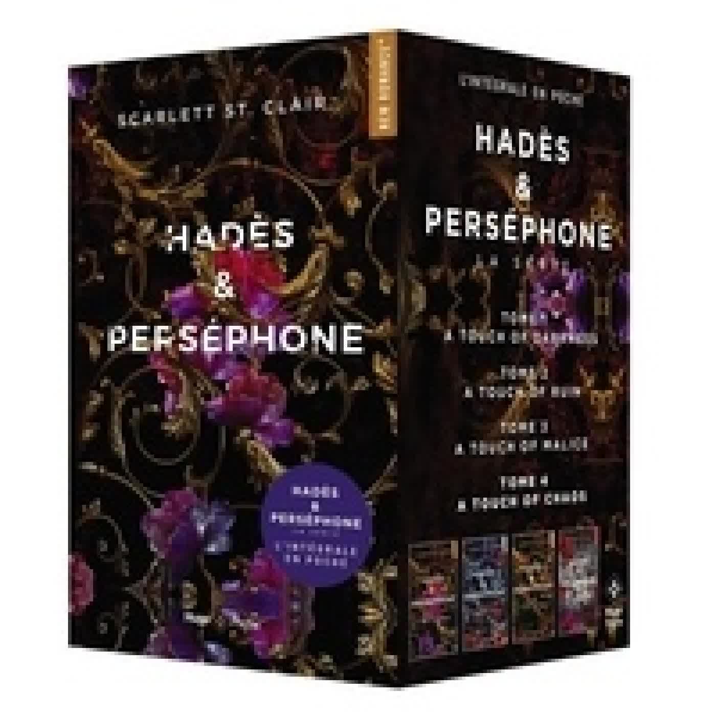 Lire en ligne : Hadès & Perséphone IntégraleCoffret en 4 volumes. Tome 1, A touch of darkness ; Tome 2, A touch of ruin ; Tome 3, A touch of malice ; Tome 4, A touch of chaos