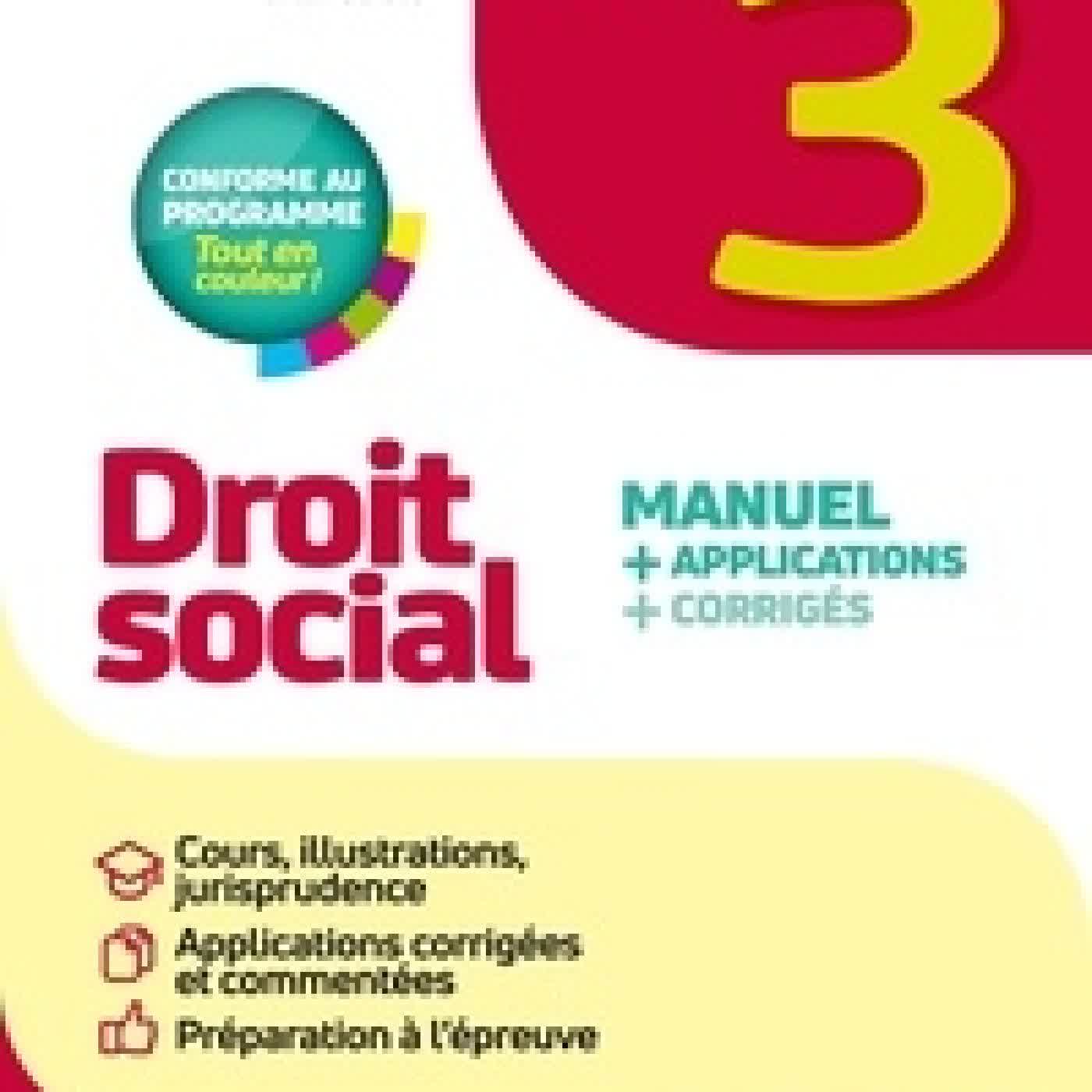 Télécharger Pdf Droit social DCG 3 Edition 2025-2026