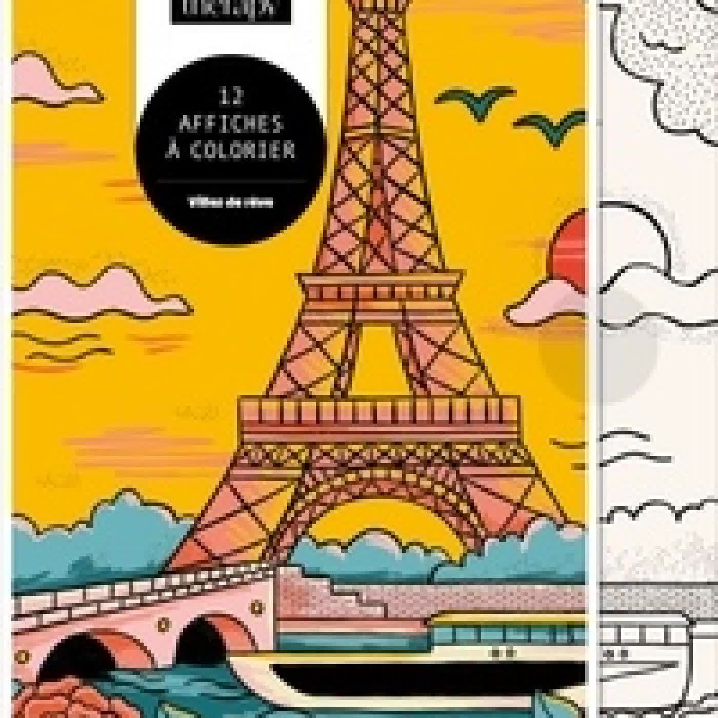 Télécharger Pdf Villes de rêve. 12 affiches à colorier